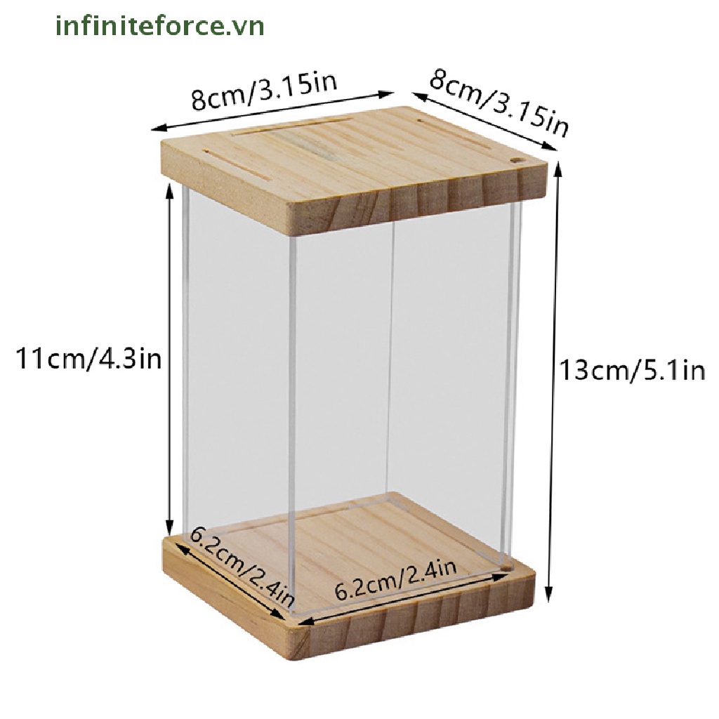 Hộp Trưng Bày Mô Hình Búp Bê Trong Suốt Chống Bụi DIY