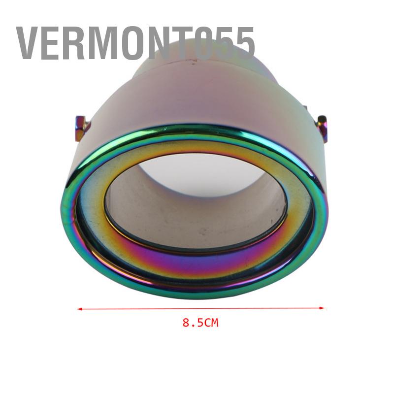 Vermont055 Ống Xả Ô Tô Đầu Thép Không Gỉ Chống Đa Năng Đuôi Họng Cho 5.3Cm Đến 3.8Cm