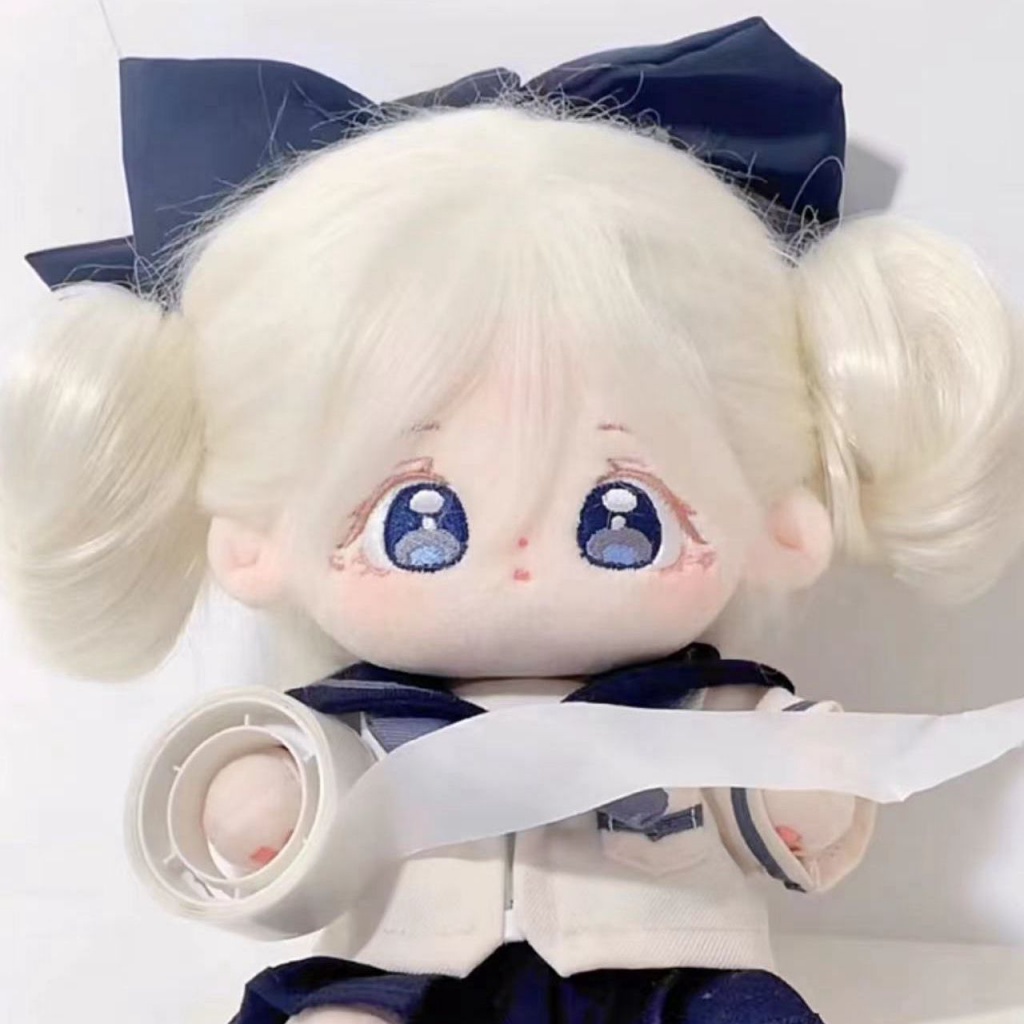 Búp Bê Em Bé Bằng Vải Cotton 20cm Kèm Bộ Xương Tóc Dễ Thương