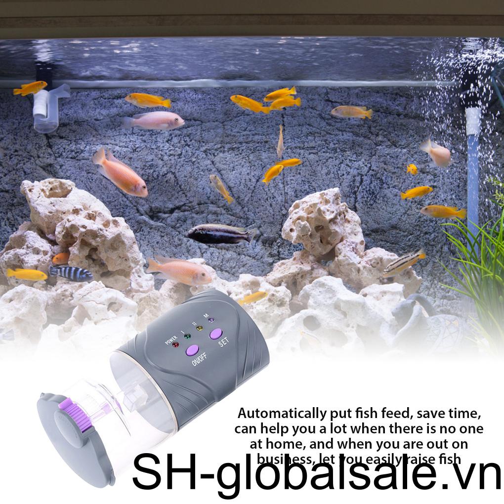 Máy Cho Cá Ăn Hẹn Giờ Tự Động Chống Ẩm Sử Dụng Pin Hàng Tuần