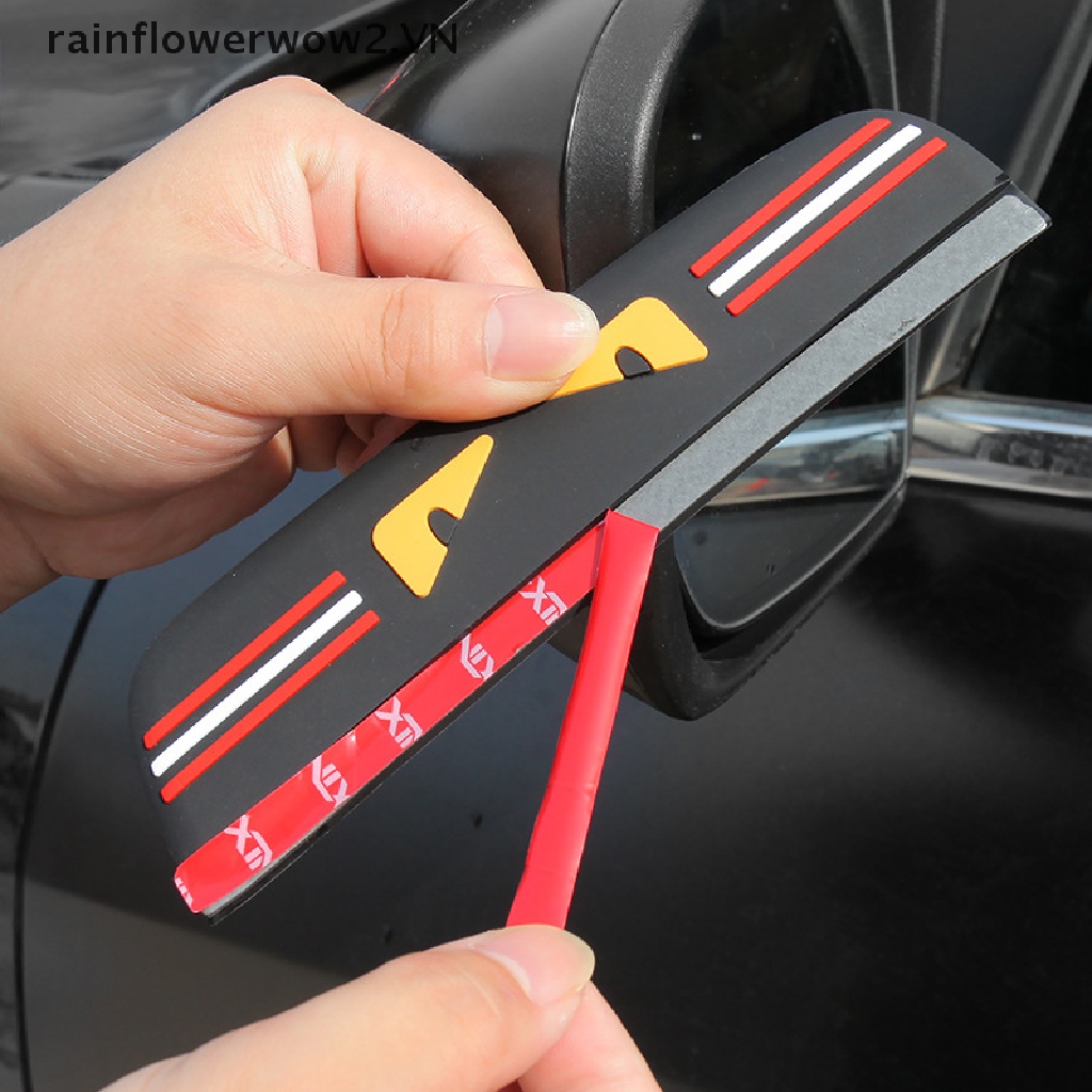 1 Cặp Vỏ Bọc Gương Chiếu Hậu Xe Hơi Chống Nước Mưa Họa Tiết Hoạt Hình Sáng Tạo