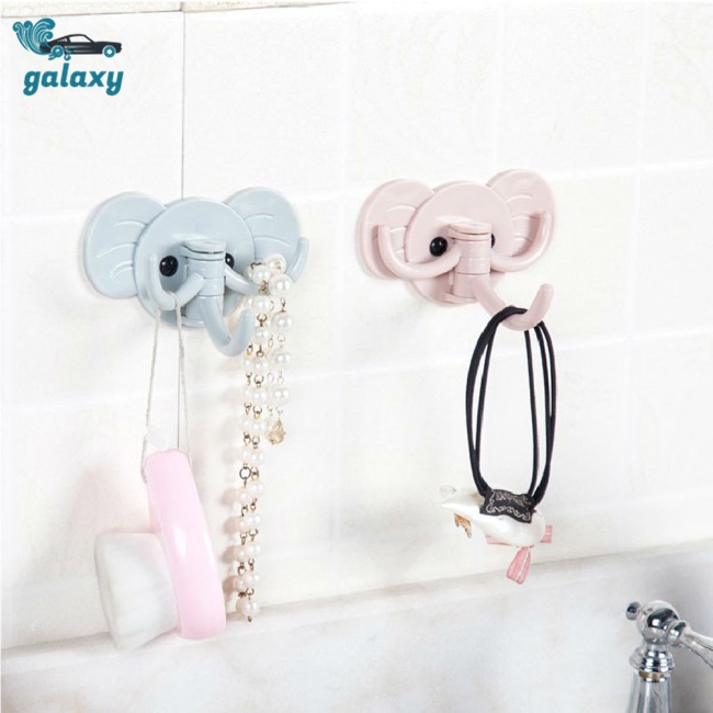 Galaxy Móc Treo Đồ Dán Tường 3 Móc Chịu Lực Tốt Hình Chú Voi Hoạt Hình Đáng Yêu