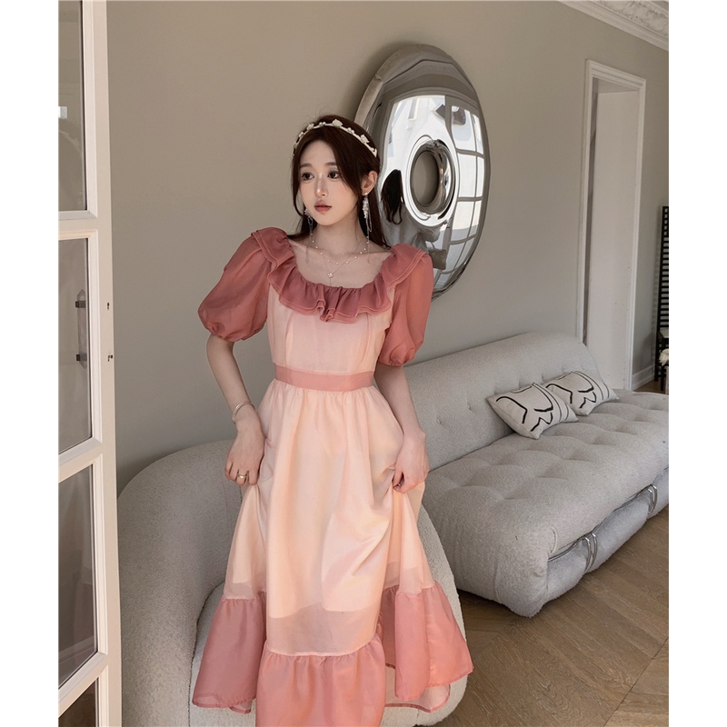 Váy MIDI Kiểu Dáng Đơn Giản Lãng Mạn