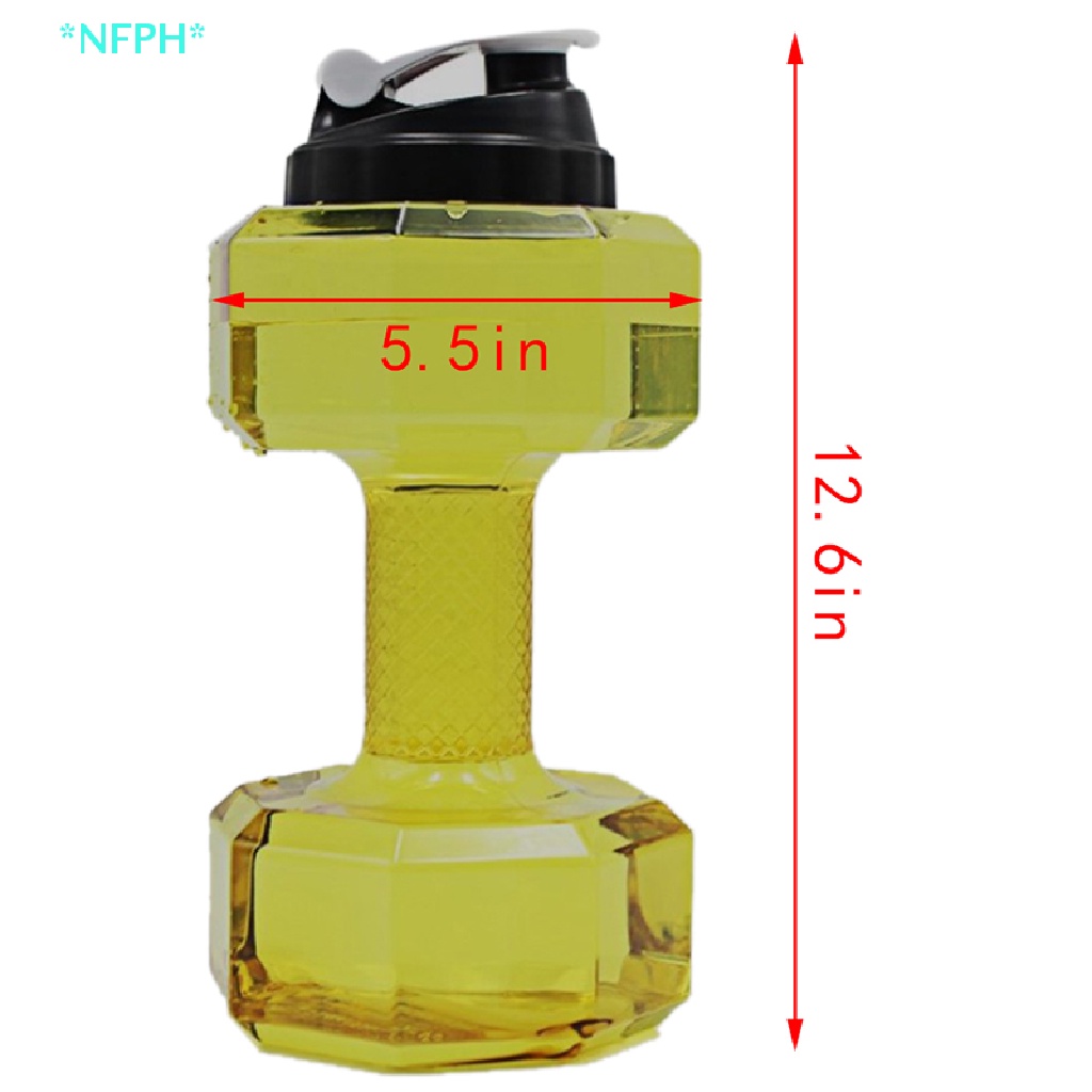 Bình Nước Thể Thao Hình Quả Tạ 2.2L Độc Đáo Mới