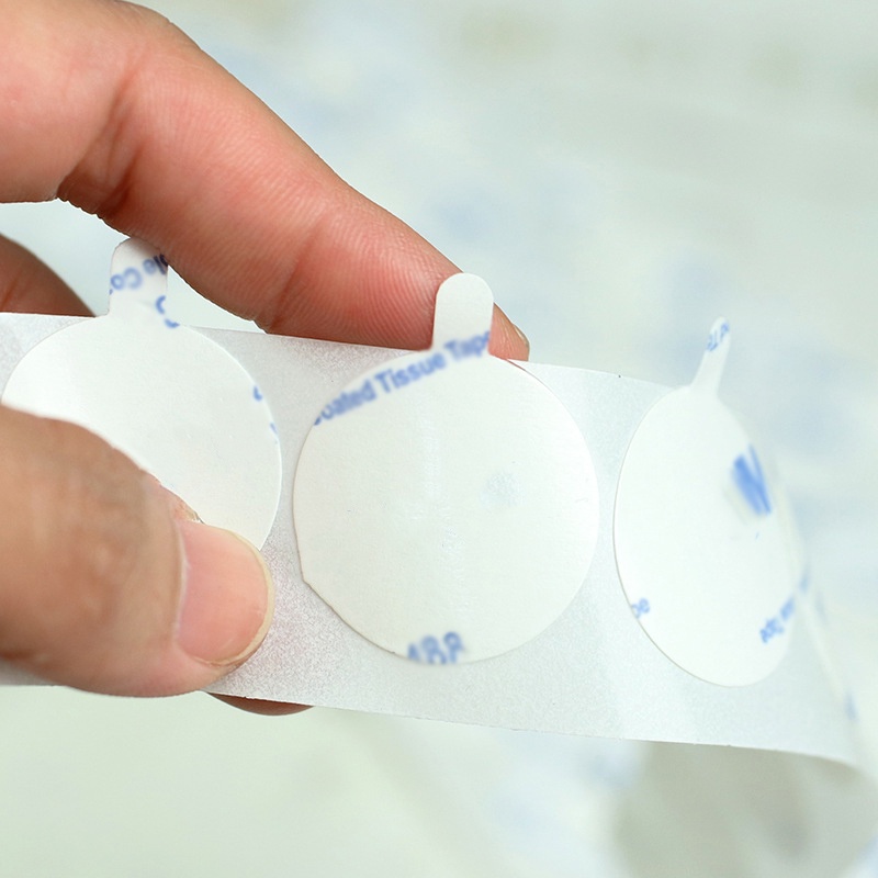 100pcs sáp niêm phong nhãn dán siêu mạnh tự dính trở lại nhãn dán hai mặt cho sáp niêm phong tem tiền xu