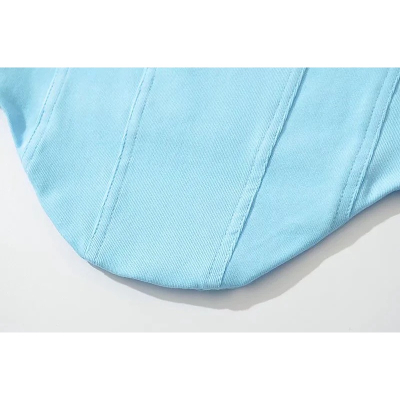 Áo Hai Dây In Chữ Phong Cách Pháp Thời Trang Mùa Hè Quyến Rũ Cho Nữ