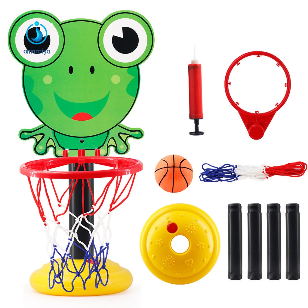 1 Bộ Giá Đỡ Bóng Rổ Đồ Chơi Hình Chú Khỉ Dùng Trang Trí Trong Nhà