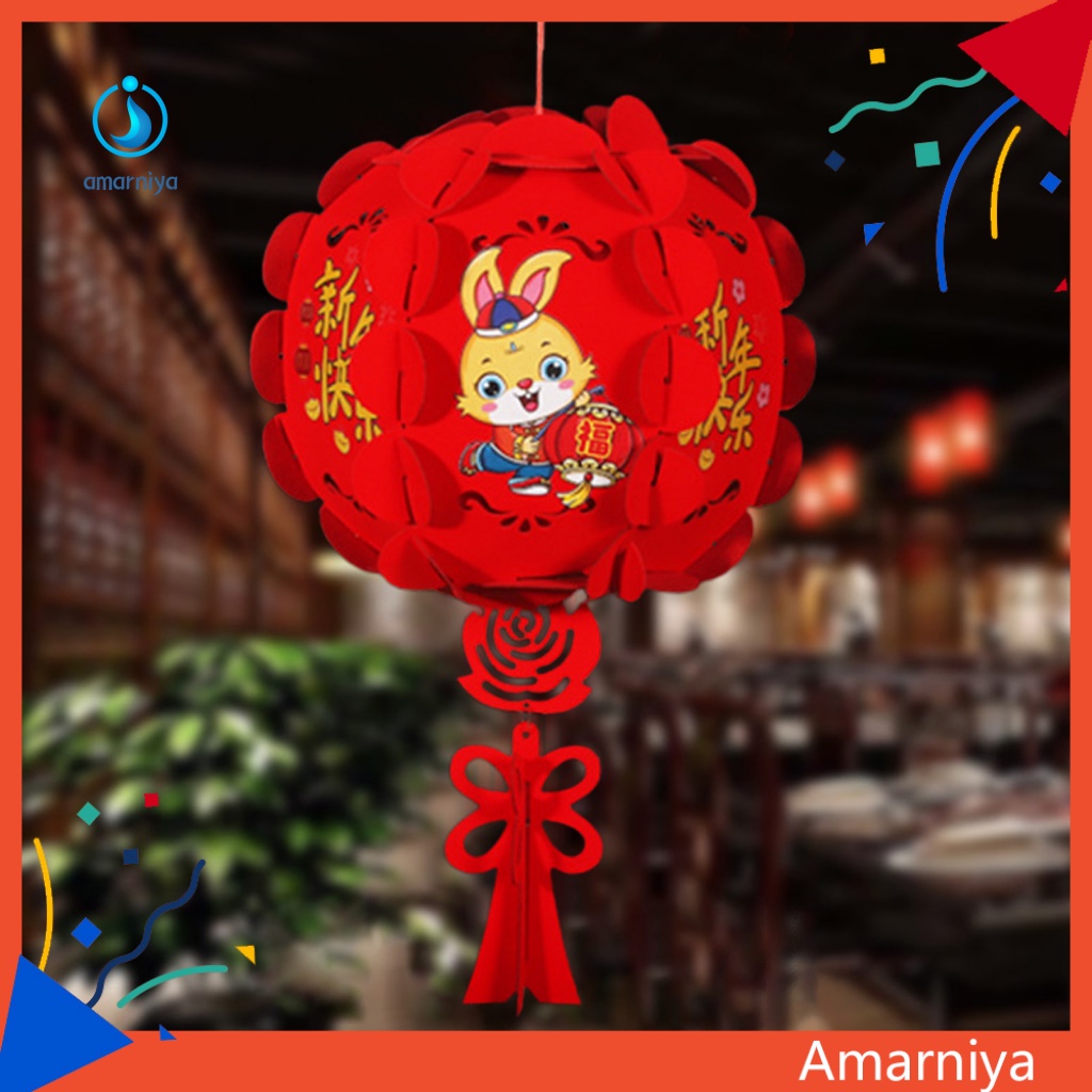 Lồng Đèn Bằng Vải Không Dệt Dùng Trang Trí Lễ Hội Năm Mới