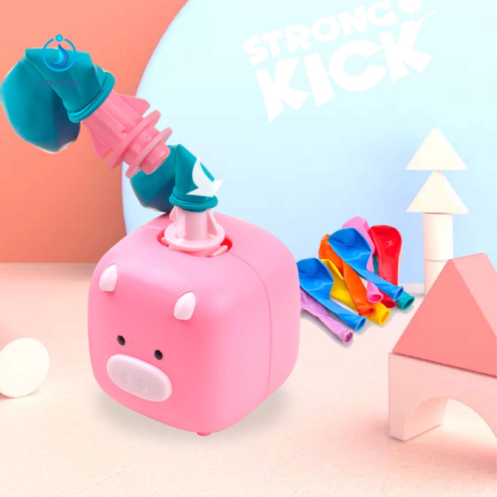 1 Bộ Đồ Chơi Xe Hơi Chạy Bằng Bong Bóng Vui Nhộn Cho Bé