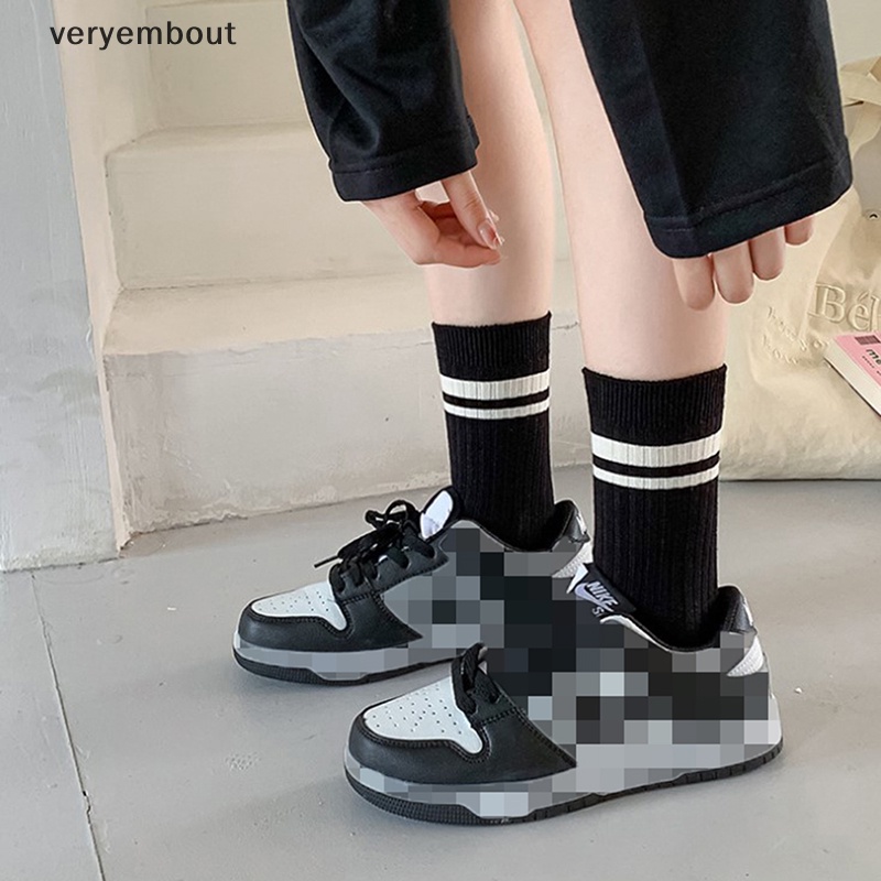 Vớ Cotton Mềm Thoáng Khí Thêu Chữ Đơn Giản Thời Trang Mùa Thu Cho Nữ