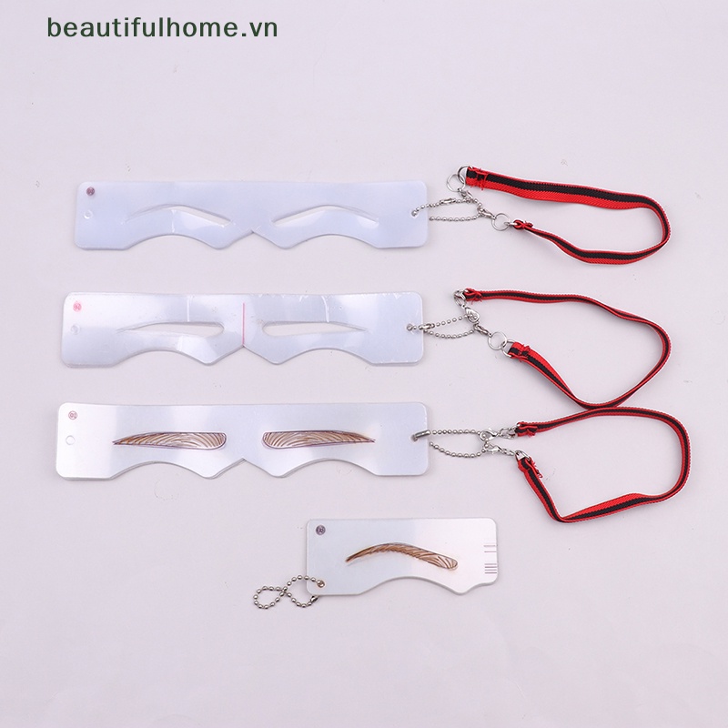 Bộ Khuôn Hỗ Trợ Kẻ Lông Mày 12 Kiểu Tiện Dụng
