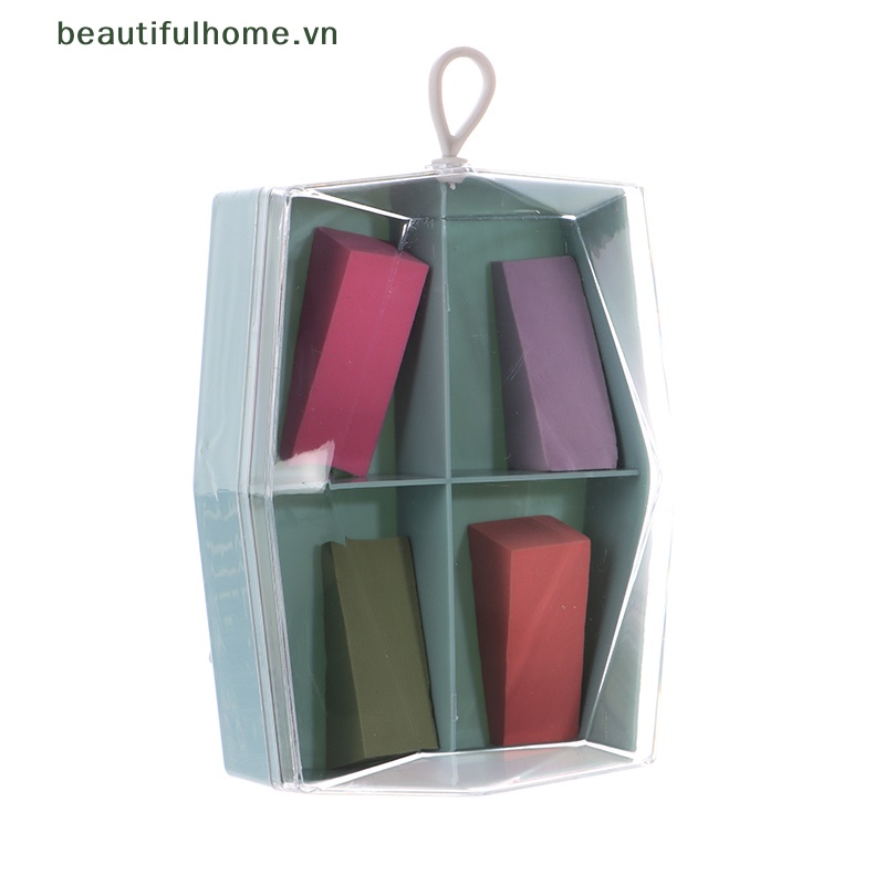 Giá Đỡ 4 Ngăn Phơi Khô Bông Mút Trang Điểm Tiện Dụng