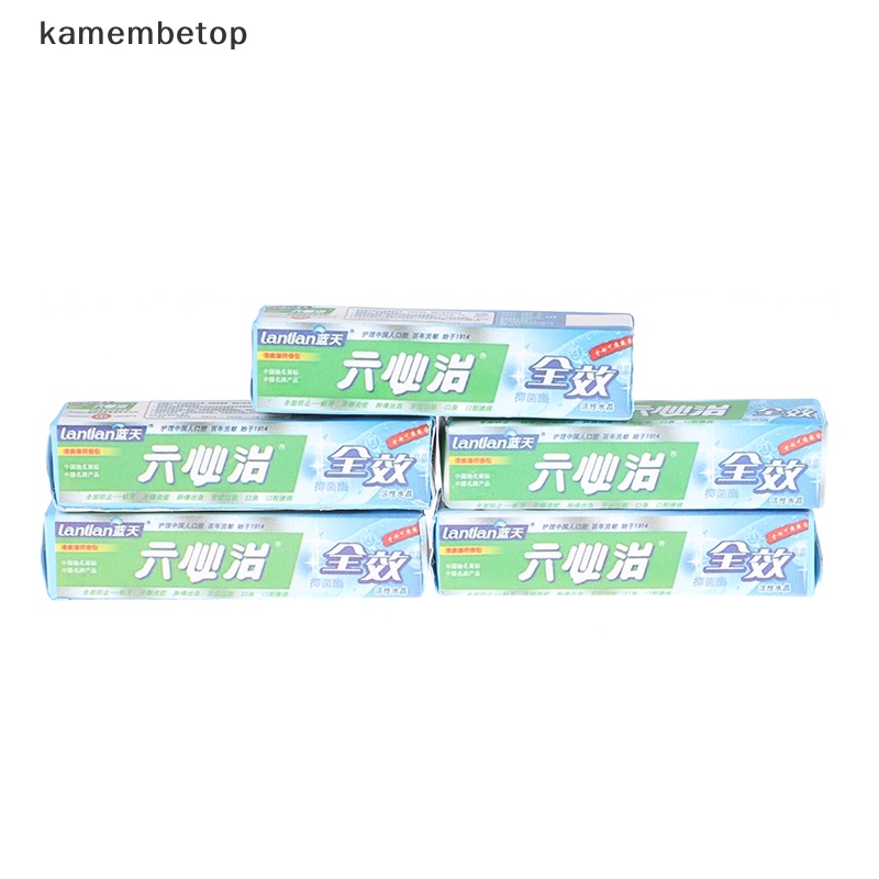 Bộ 5 Bàn Chải Và Kem Đánh Răng Mini Tỉ Lệ 1 / 12 Cho Nhà Búp Bê