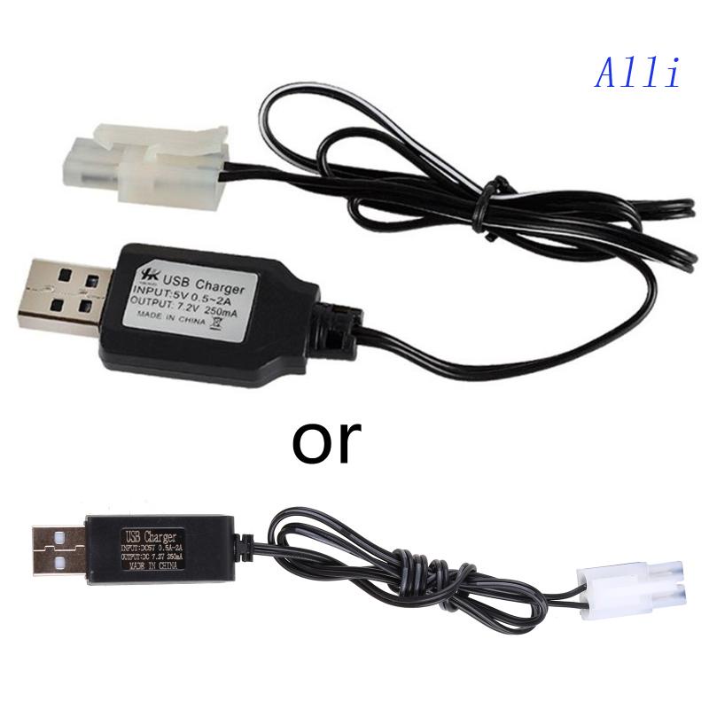 Cáp Sạc USB Ni-Cd Ni-MH KET-2P 7.2V 250mA Cho Xe Hơi Đồ Chơi