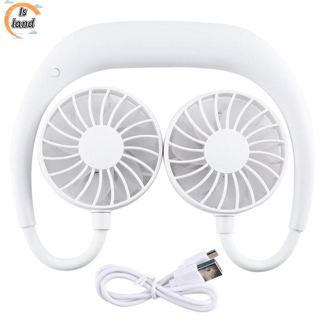 Quạt Thể Thao Mini Đeo Cổ Đa Năng Có Thể Sạc Lại Bằng Cổng USB