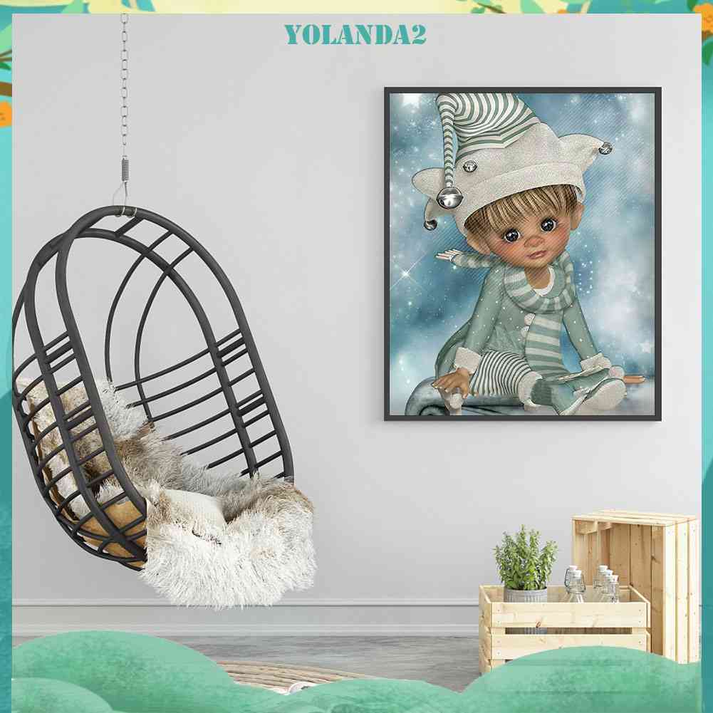 Tranh Đính Đá Kim Cương Toàn Bộ 5D DIY Hình Búp Bê