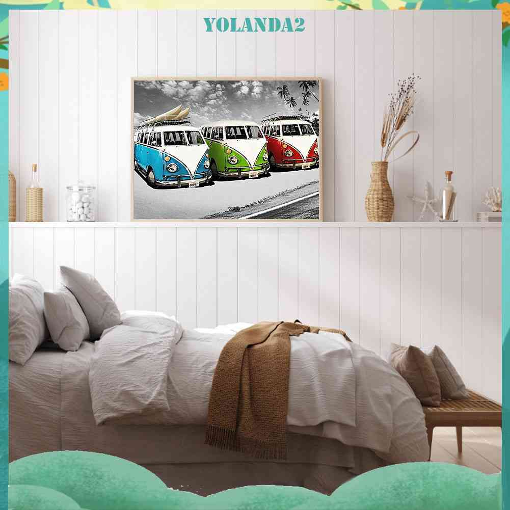 Tranh Đính Đá Kim Cương Toàn Bộ 5D DIY Hình Vẽ Bãi Biển