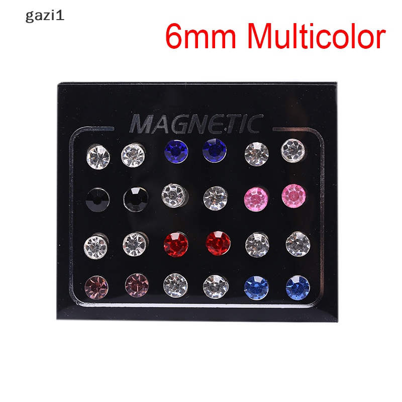 Set 1 / 24 Khuyên Tai Nam Châm Đính Đá Thời Trang