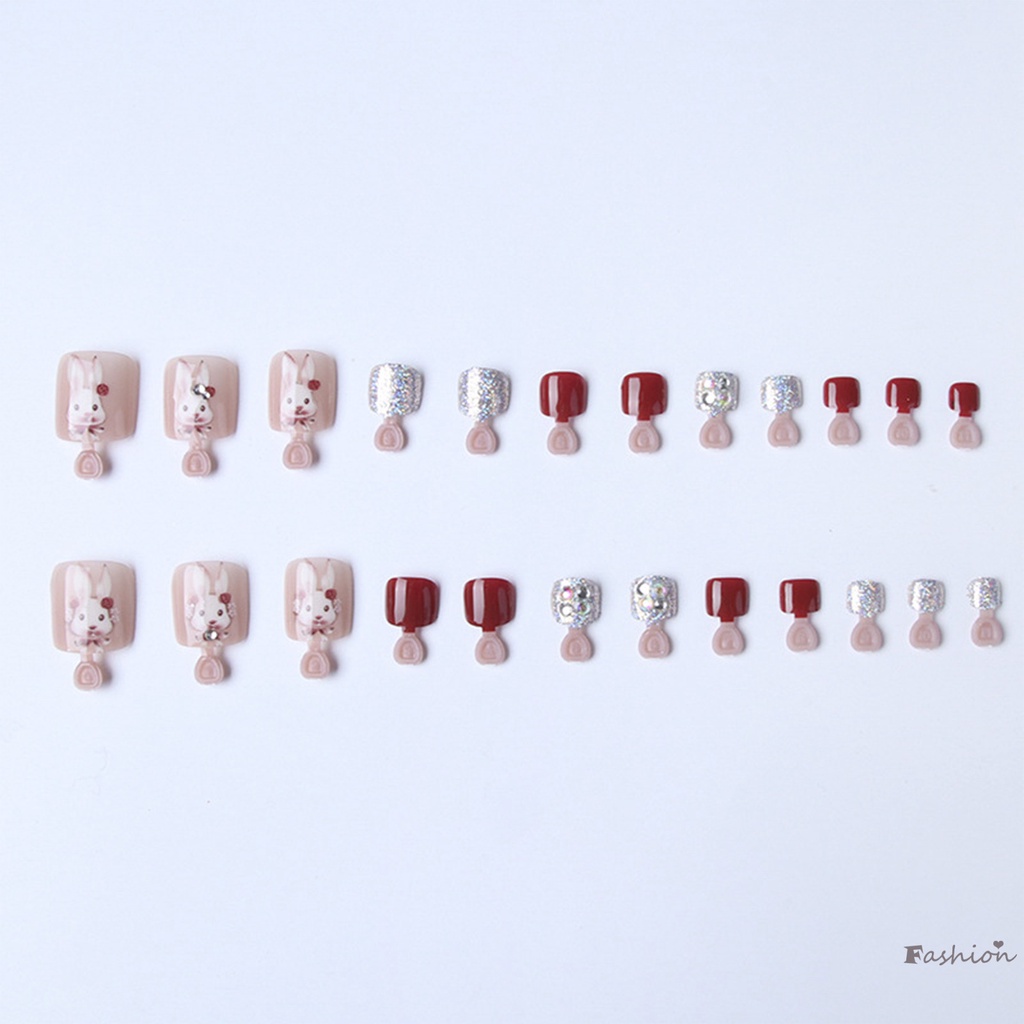 Móng Chân Giả Hình Thỏ Dễ Thương Cho Nữ