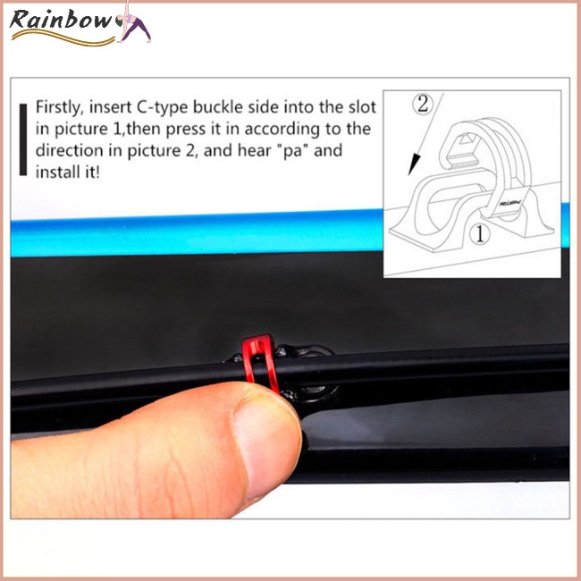 Set 5 Khóa Cố Định Dây Xe Đạp Leo Núi Hình Chữ C Bằng Hợp Kim Nhôm