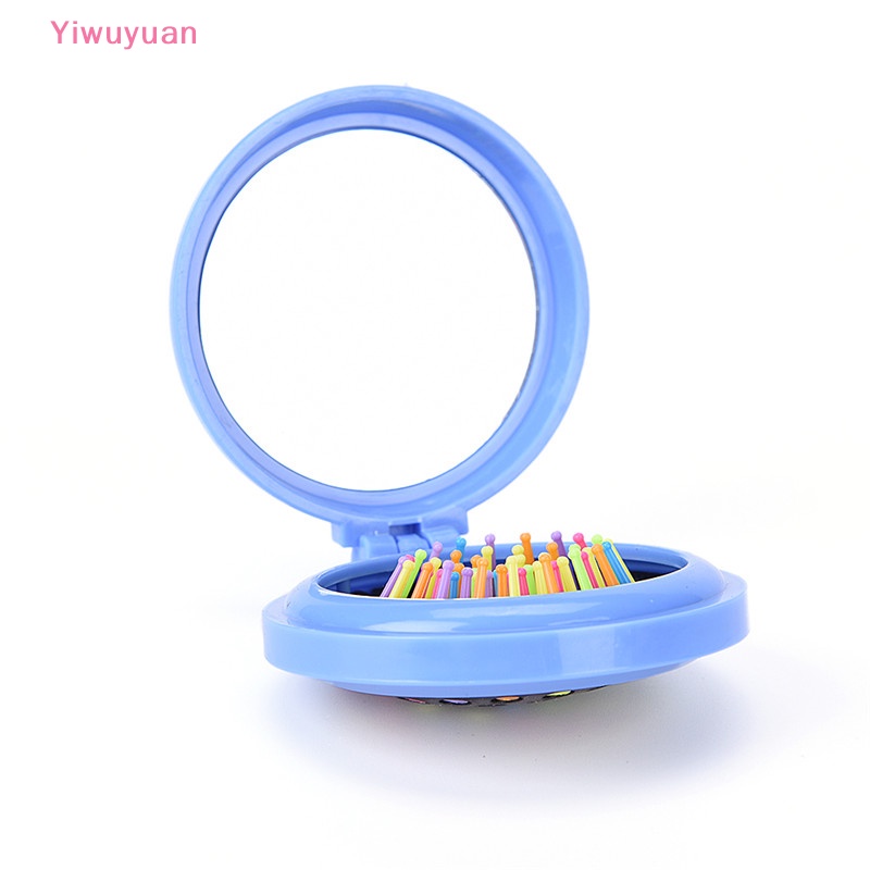 Lược Gấp Tích Hợp Gương Du Lịch Tiện Lợi Mới