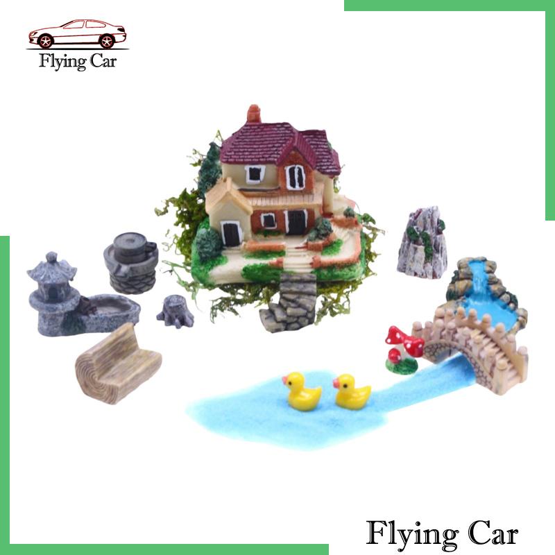 Bộ Mô Hình Villa Tỉ Lệ 1 / 12 Để Bàn Trang Trí DIY