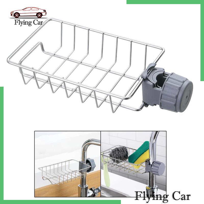 Giá Đỡ Bằng Thép Không Gỉ Để Bọt Biển Rửa Chén Tiện Lợi Dành Cho Bồn Rửa Nhà Bếp Phòng Tắm Lzdjf