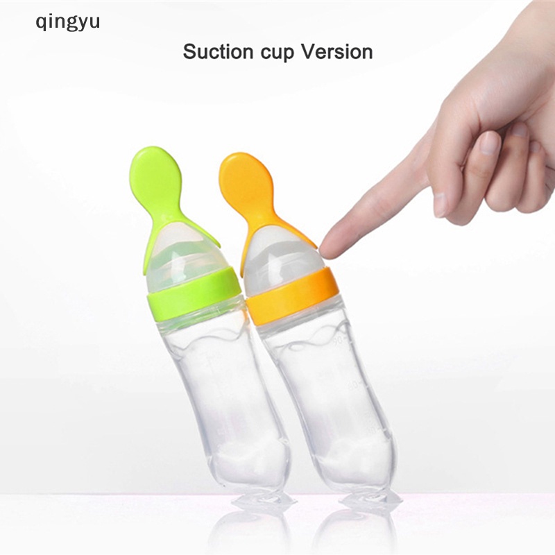 Bình Bóp Nhỏ Giọt Bằng Silicone Kèm Muỗng Dành Cho Trẻ Em