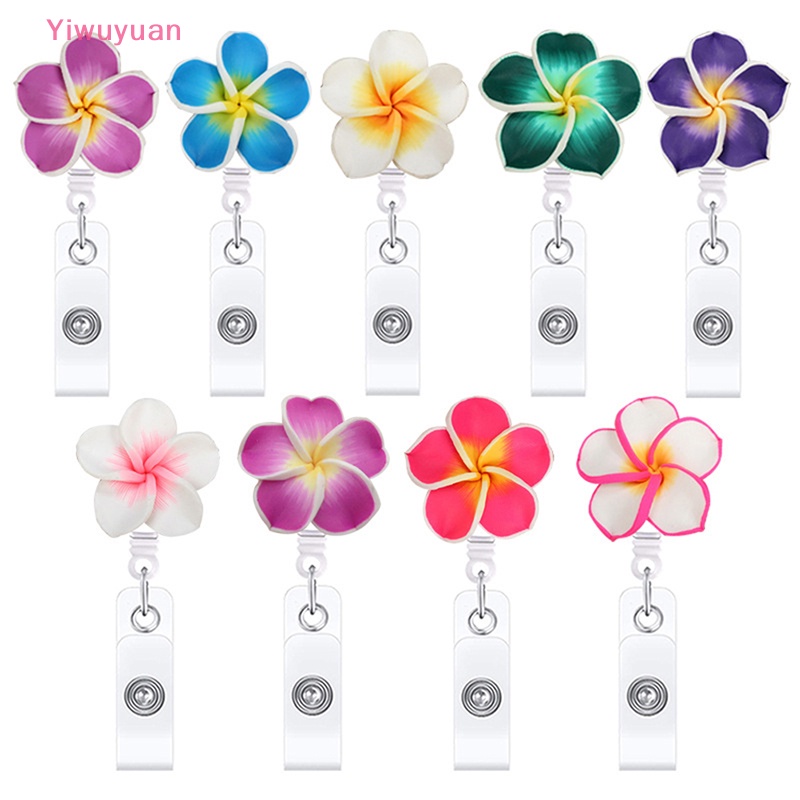 Kẹp Gắn Thẻ ID / Tên Hình Hoa Thu Gọn Được < Yiwuyuan > Mới