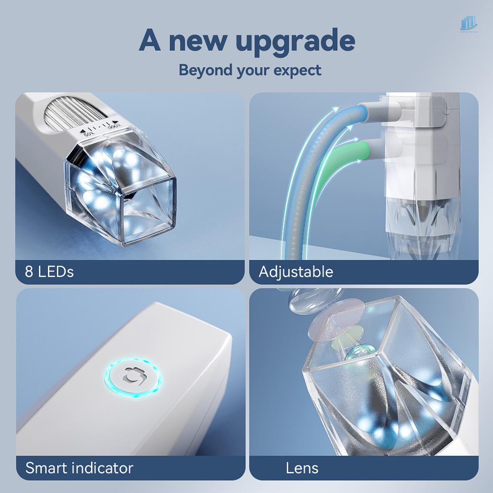 Kính Hiển Vi USB WiFi 2MP 1080P s2mwvn Có Đèn LED Với Giá Đỡ Có Thể Uốn Cong Cho Máy Tính / Điện Thoại