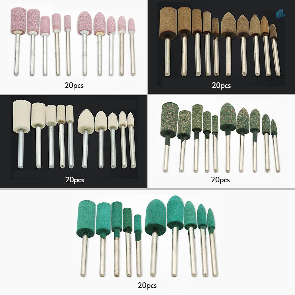 Bộ 100 Phụ Kiện Mài Đánh Bóng Điện Tử Bằng Cao Su Da Bò 1 / 8