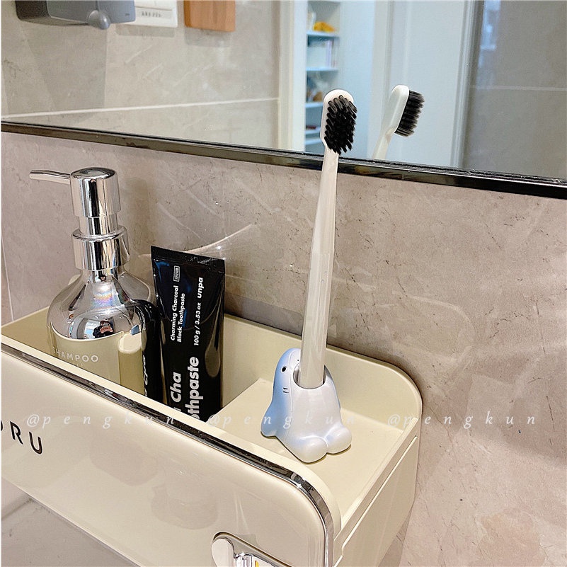 Giá Đỡ Bàn Chải Đánh Răng / Bút Hình Động Vật Hoạt Hình Sáng Tạo Trang Trí Phòng Tắm