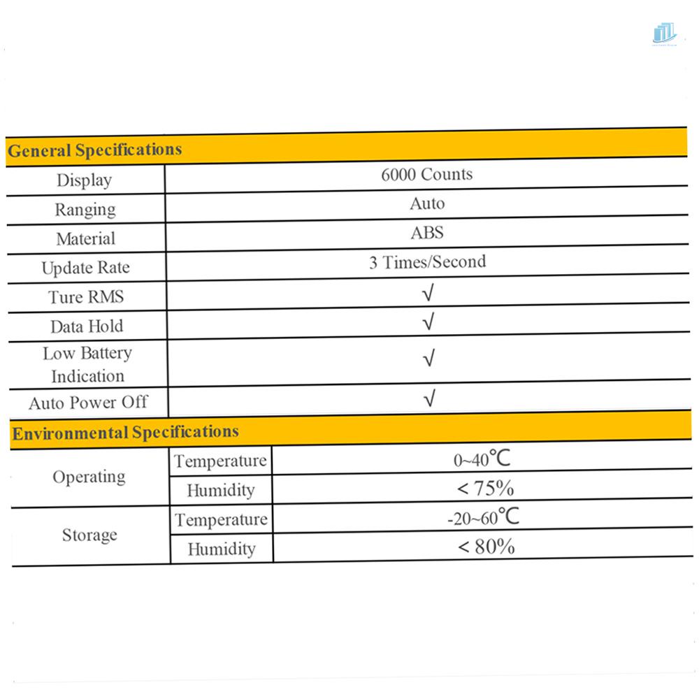 Vạn Năng Kế Kỹ Thuật Số RM102 True RMS Màn Hình LCD DMM DC AC Tự Động Đo Điện Áp (s2mwvn)