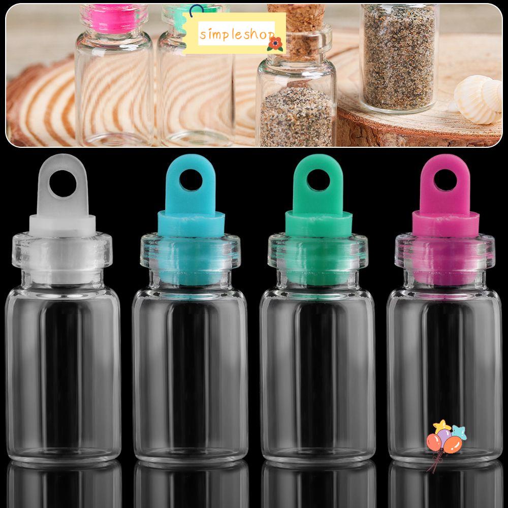 Bộ 10 Lọ Điều Ước Mini Có Nút Bần Màu Cầu Vồng DIY