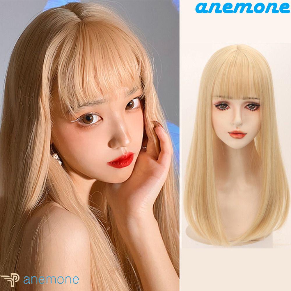 Bộ Tóc Giả Kẹp Màu Đen Hóa Trang Lolita Tăng Cường Sợi Chịu Nhiệt 3D Cho Nữ