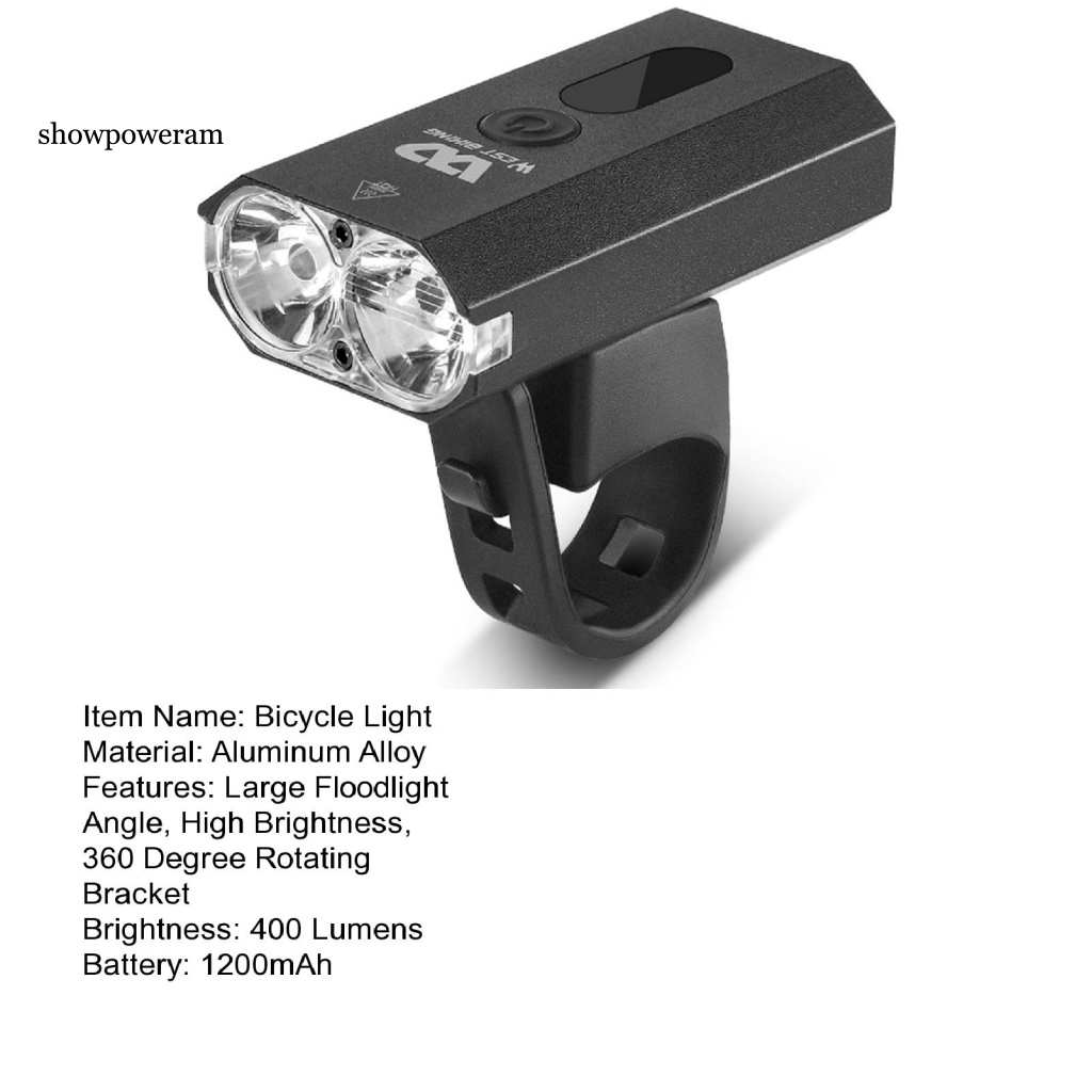 1 Bộ Đèn Pha Xe Đạp Bằng Hợp Kim Nhôm Đa Năng Kèm Còi Tiện Dụng