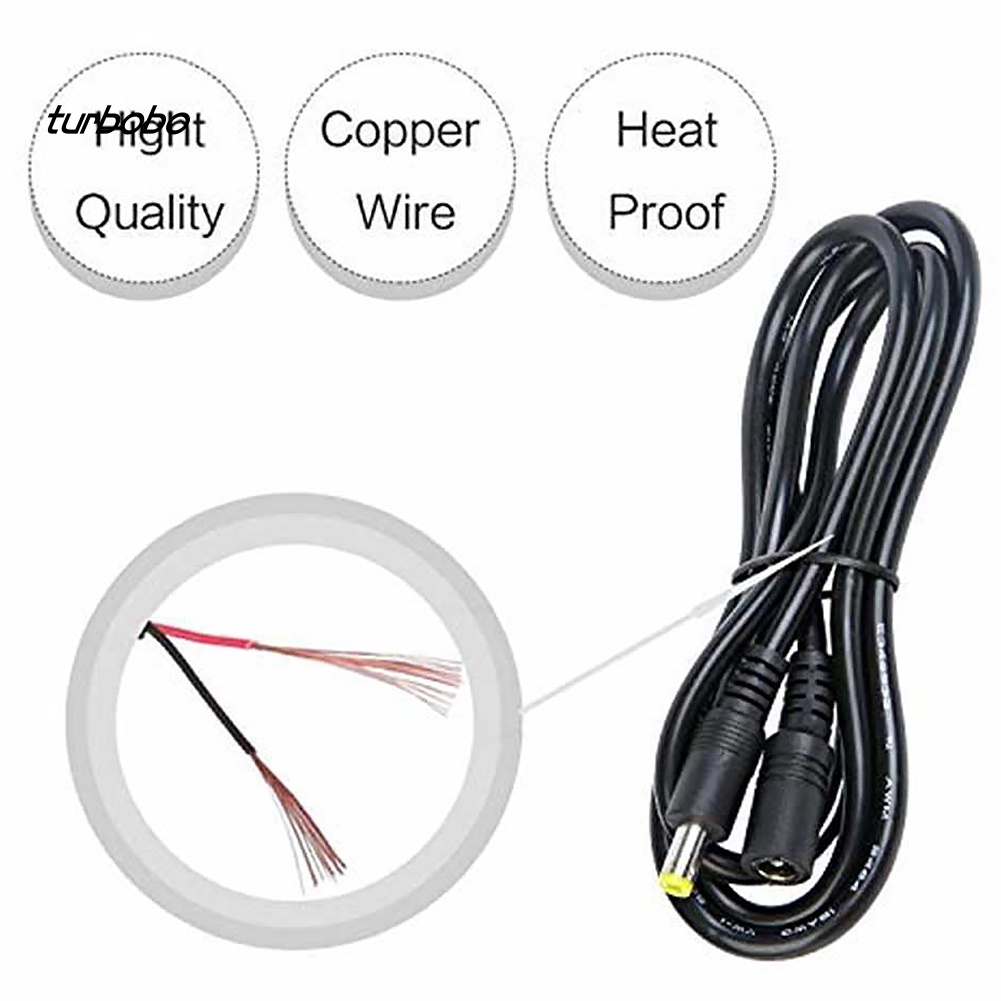 Dây Cáp Nối Dài Nguồn Điện 2.1x5.5mm Male Sang Female 12V DC Dành Cho CCTV