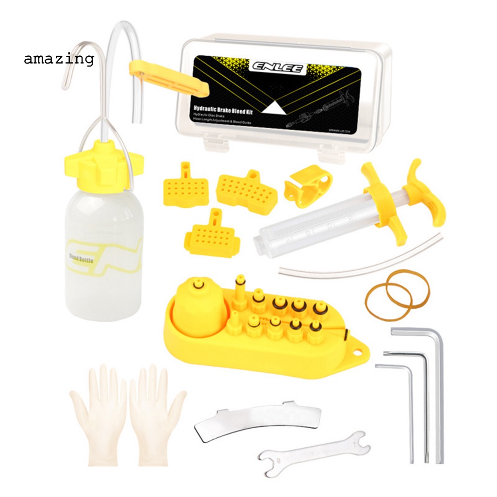 1 Bộ Dụng Cụ Bơm Dầu Phanh Xe Đạp Trọng Lượng Nhẹ Không Dễ Vỡ