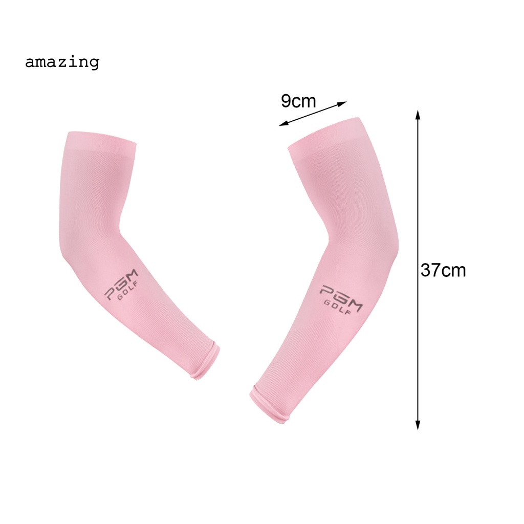 1 Cặp Găng Tay Dài Bằng Lụa Lạnh Để Chơi Golf Tiện Dụng