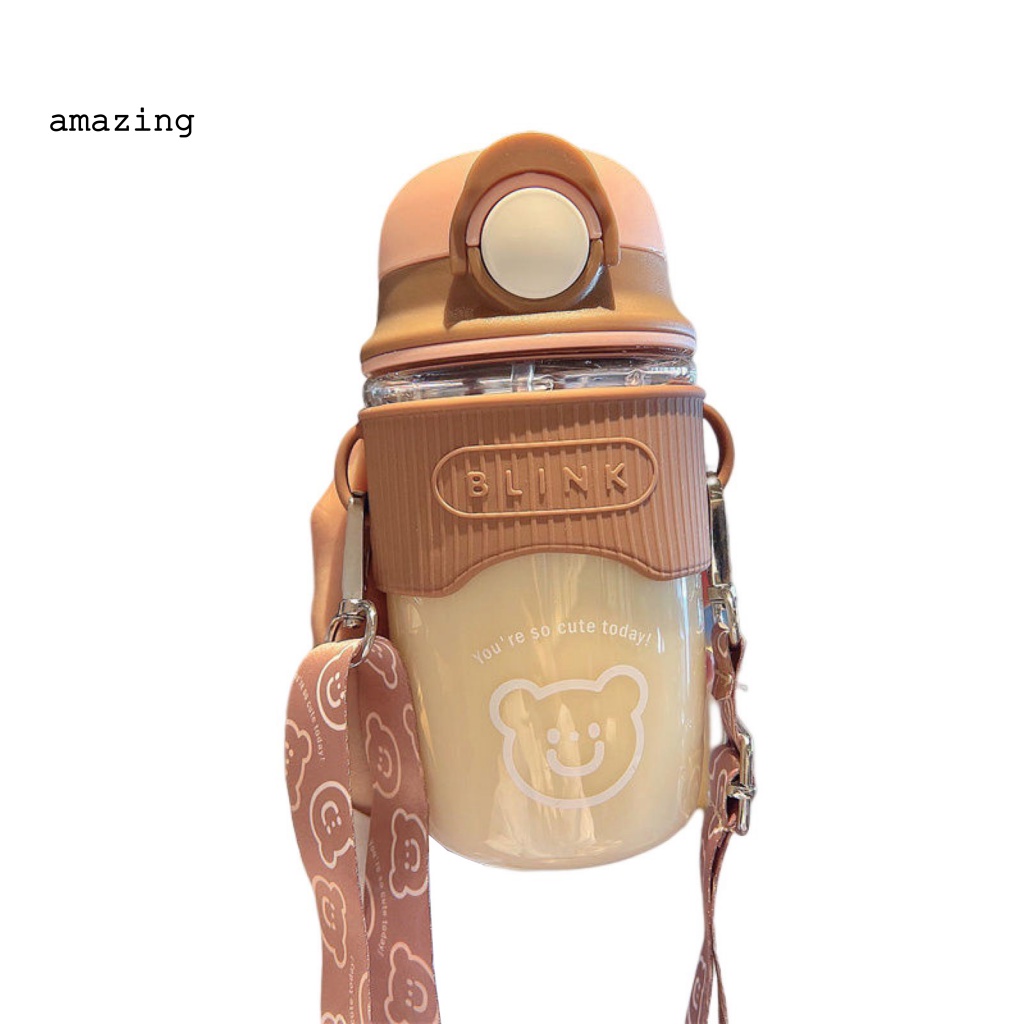 Bình Nước Thể Thao Có Ống Hút Dung Tích 600ml Dành Cho Nữ