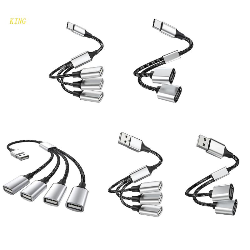 Cáp ChuyểN ĐổI Dữ LiệU Mở RộNg USB / Type C 1 ĐầU CắM Sang Lỗ CắM 2 /