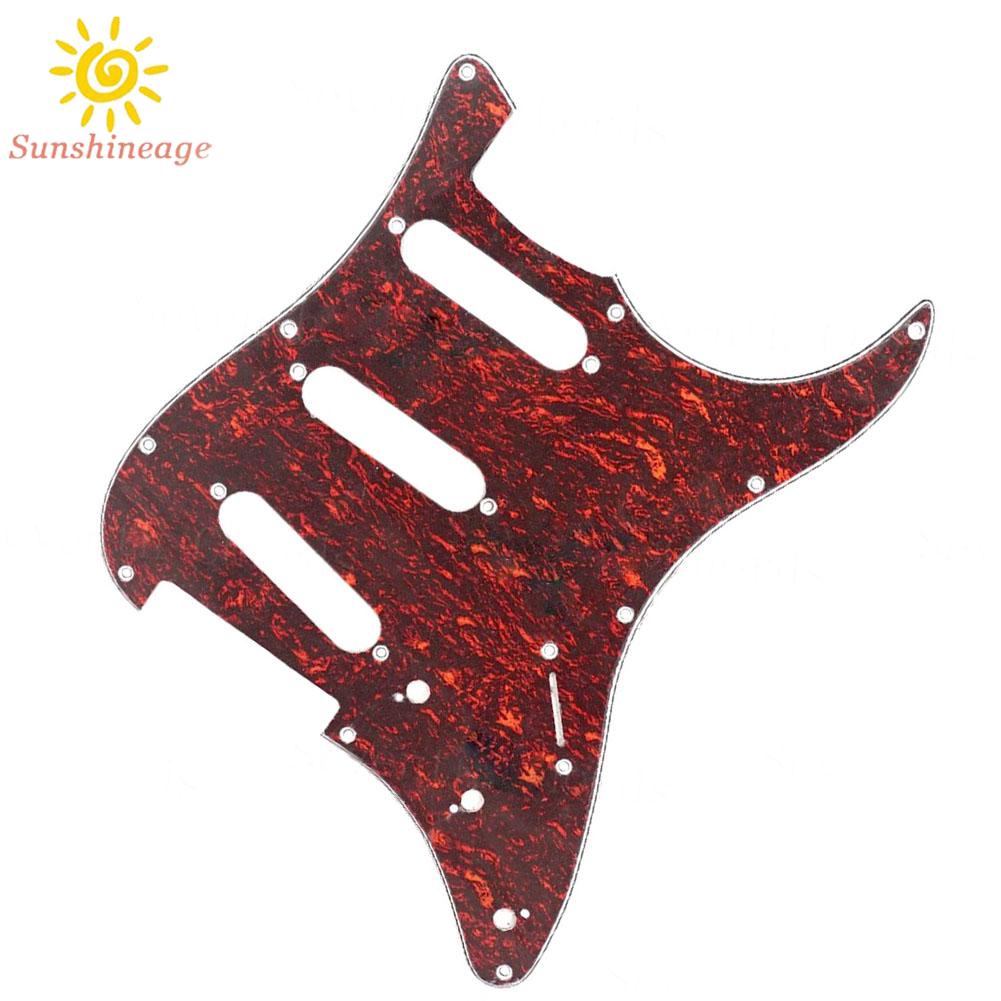 Miếng Gảy Đàn Guitar Celluloid 11 Lỗ Nhiều Màu Sắc