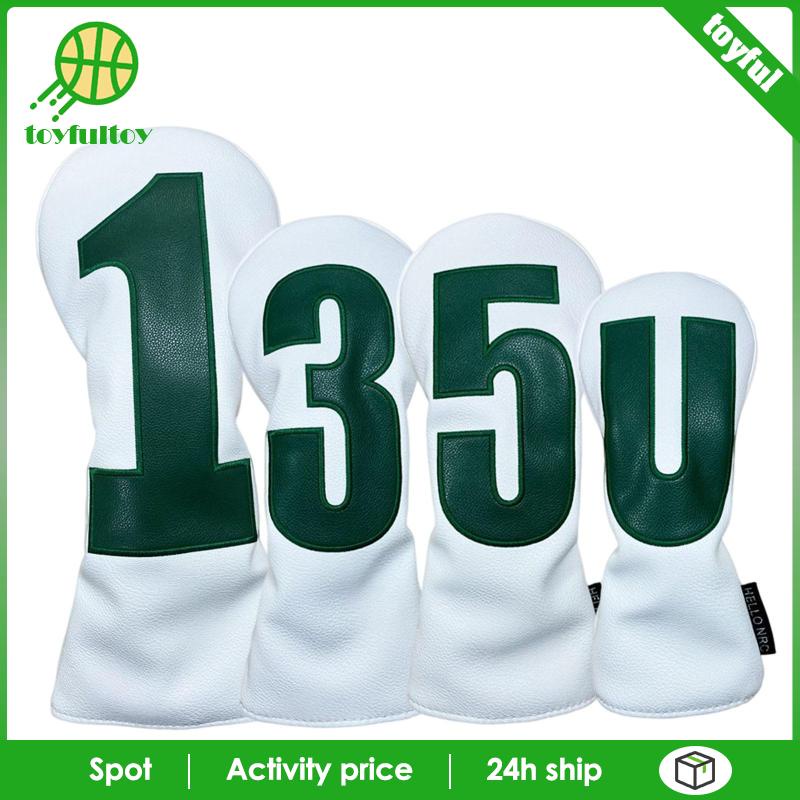 Set 4 Vỏ Bọc Đầu Gậy Đánh Golf Cho Nam Nữ