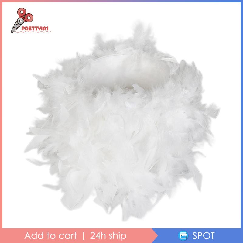 Chụp Đèn Chiếu Sáng Hình Lông Vũ Prettyia1 Dùng Trang Trí