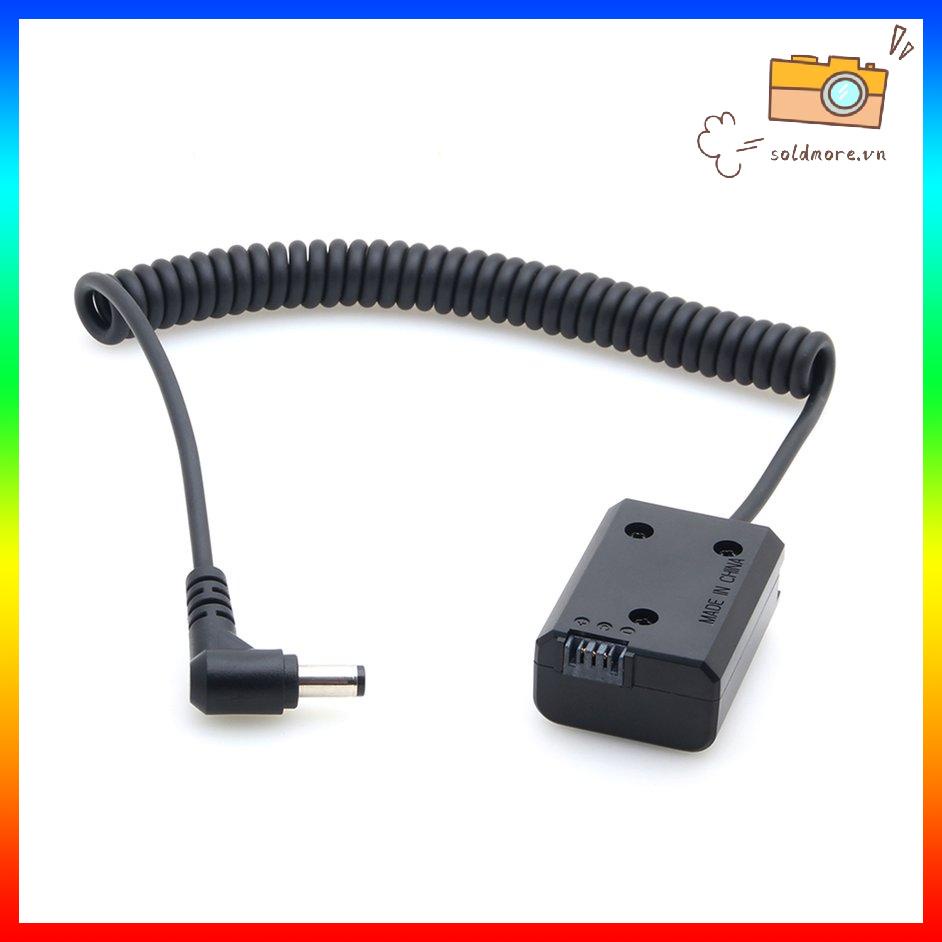Bộ chuyển đổi ghép nối pin giả NP-FW50 với cáp cuộn đầu nối DC cho Sony
