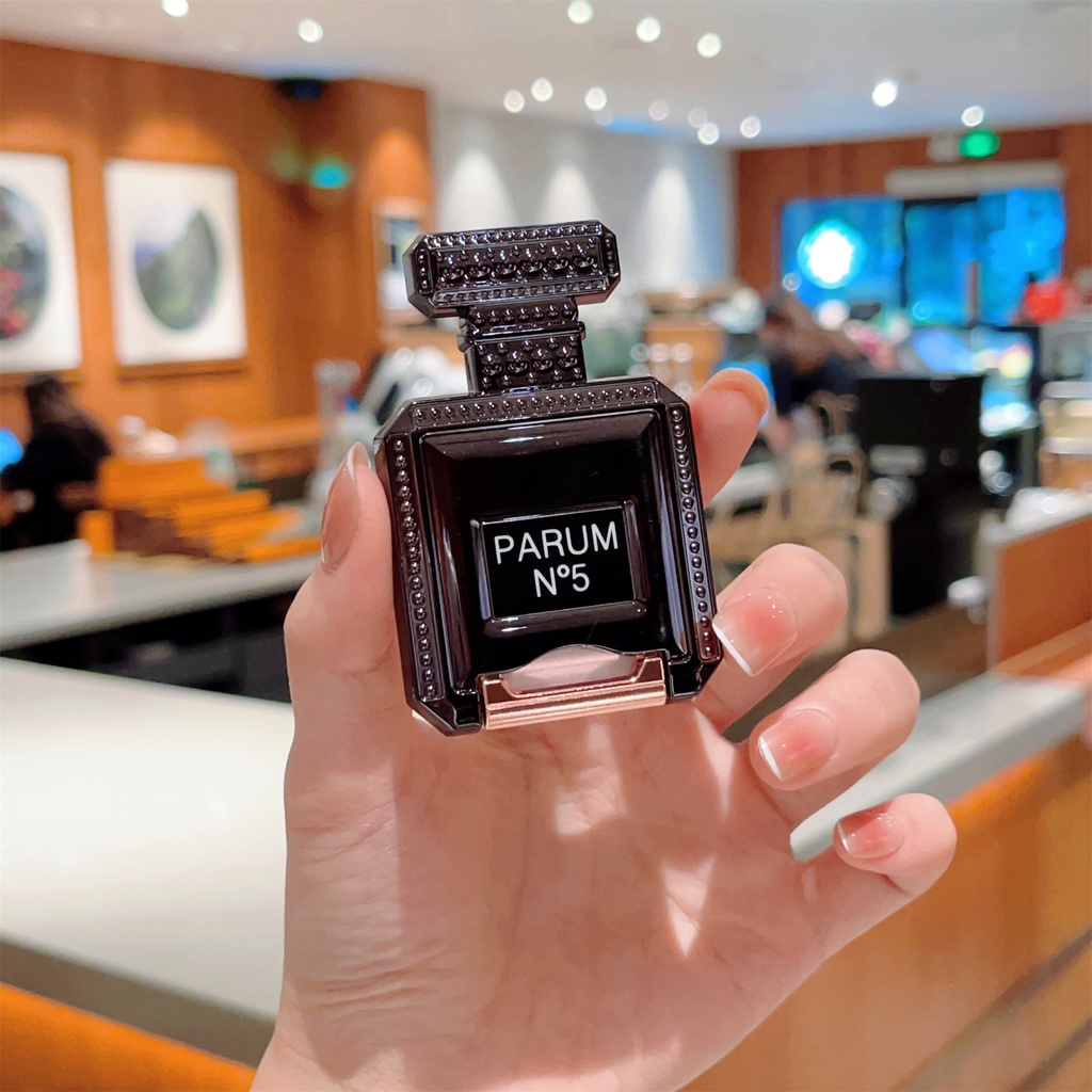 Ốp Điện Thoại Hình Chai Nước Hoa Hoạt Hình Có Dây Đeo Cổ Tay Làm Vòng Đỡ Túi Khí Thu Gọn Được Cho iphone