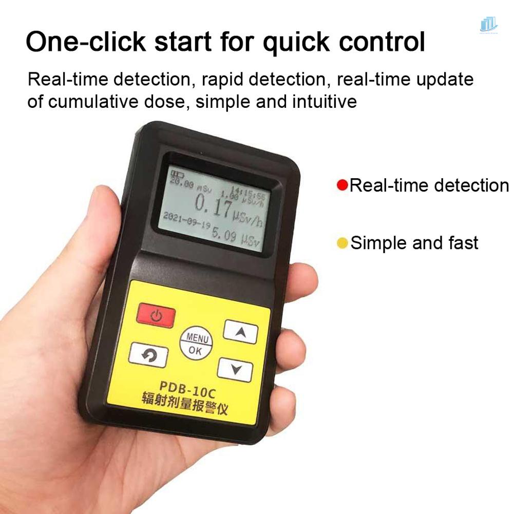 Máy Đếm Bức Xạ Hạt Nhân Geiger X-Ray - rays - rays Khử Âm Cầm Tay Thiết Thực Cho Gia Đình