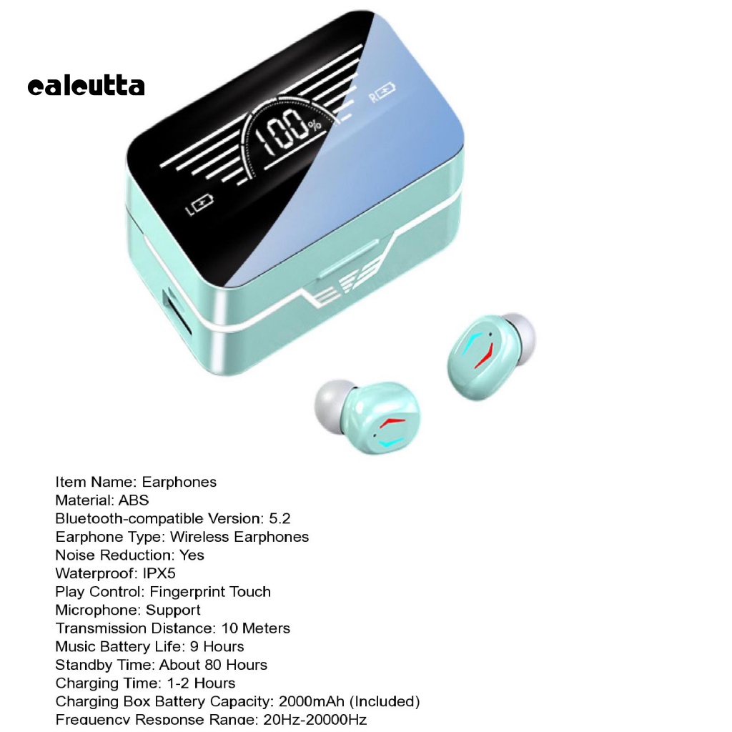 [calcutta] Tai Nghe Bluetooth T25 Nhét Tai Có Đèn RGB Giảm Tiếng Ồn Rảnh Tay Thoải Mái Khi Chạy Bộ