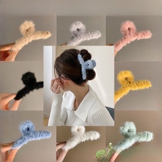 Kẹp tóc phối lông thỏ đáng yêu thời trang dễ thương cho nữ