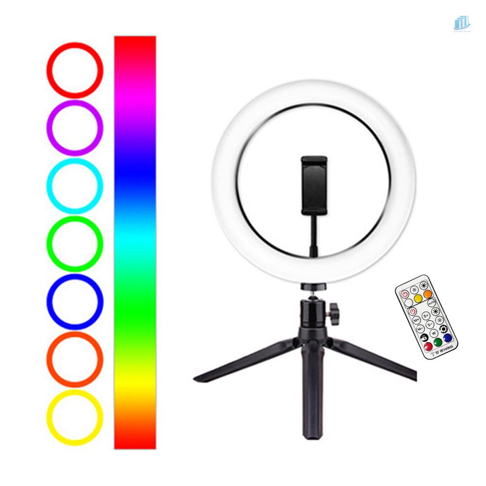 Bộ Chuyển Đổi Vòng Đèn LED RGB 3500K-6500K USB Thông Minh 10inch / 26cm Có Thể Điều Chỉnh